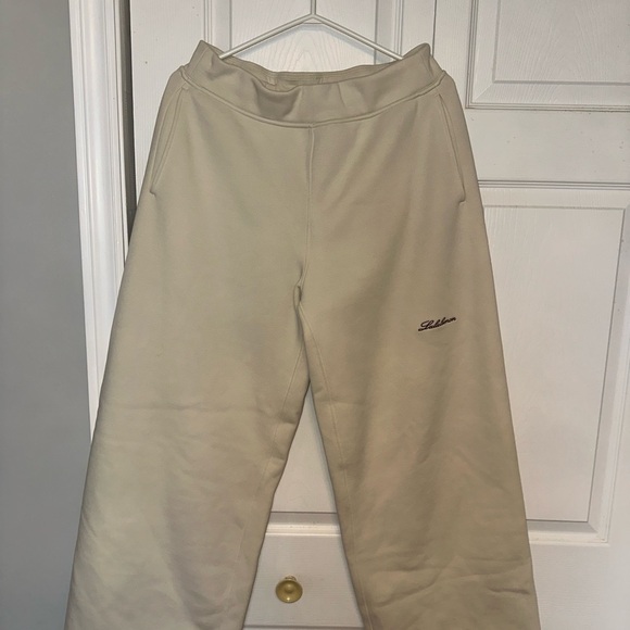 Lululemon Cream Big Cozy Wide-Leg Pants - Picture 2 of 4
